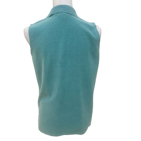 Gramicci sleeveless green collared top silver buttons chest pocket medium - Picture 10 of 12